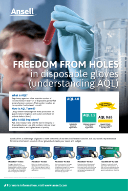 AQL 4.0 AQL 1.5 AQL 0.65