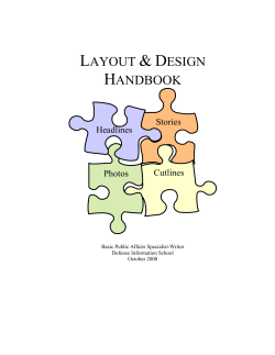 DINFOS NEWSPAPER LAYOUT AND DESIGN