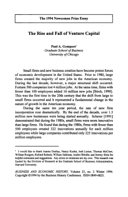 The Rise and Fall of Venture Capital