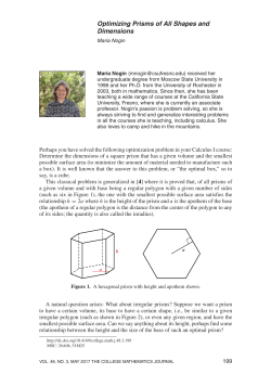 Optimizing Prisms of All Shapes and Dimensions