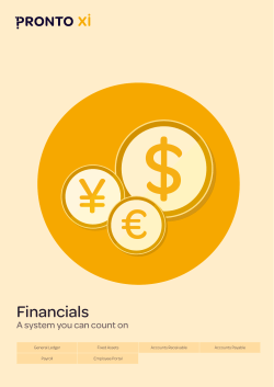 Financials - Pronto Software