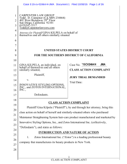 CARPENTER LAW GROUP - Truth In Advertising