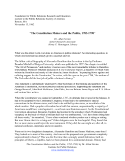 PDF: The Constitution Makers and the Public 1785-1790