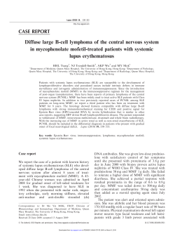 Diffuse large B-cell lymphoma of the central nervous