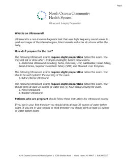 What is an Ultrasound? - North Ottawa Community Health System