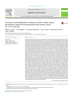 Occurrence and mobilization of radium in fresh to saline coastal