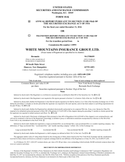 2016 10-K Report - White Mountains Insurance Group