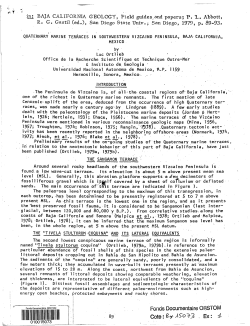 Quaternary marine terraces in Southwestern vizcaino peninsula