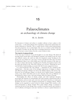Palaeoclimates - National Museum of Australia