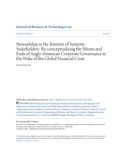 Stewardship in the Interests of Systemic Stakeholders: Re