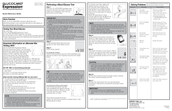 Important Information on Alternate Site Testing (AST) Performing a