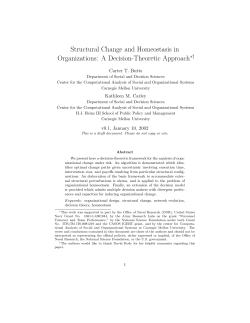 Structural Change and Homeostasis in Organizations