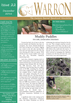 The Eastern Barred Bandicoot Newsletter Issue 22