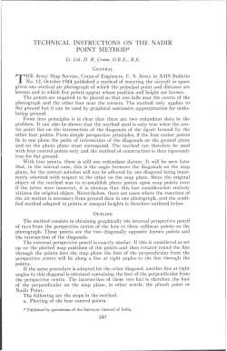 Technical Instructions On The Nadir Point Method