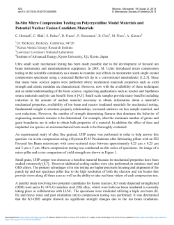 In-Situ Micro Compression Testing on Polycrystalline Model