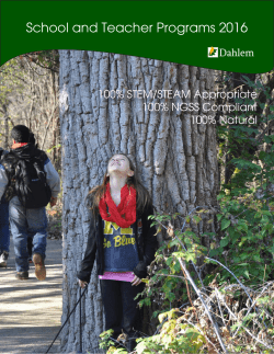 School and Teacher Programs 2016