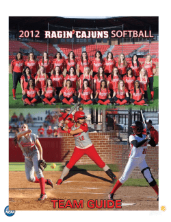 Team Guide - Ragin` Cajuns