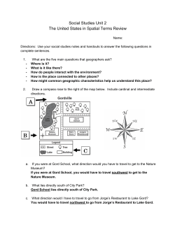 Social Studies Unit 2 The United States in Spatial Terms Review