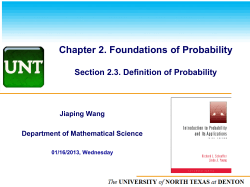 Chapter 2. Foundations of Probability