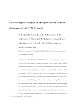 Core transport analysis of nitrogen seeded H-mode