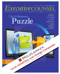 Local Jurisdiction over Foreign Companies