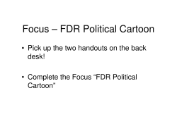 Focus &ndash; FDR Political Cartoon
