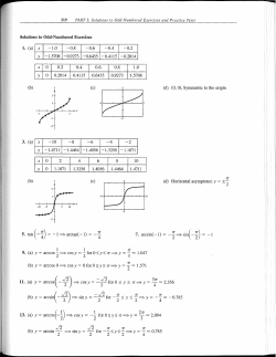 1. (a) x