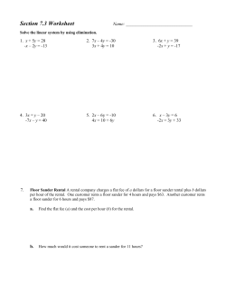 Section 7.3 Worksheet