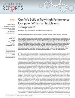 Can We Build a Truly High Performance Computer