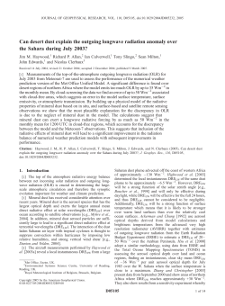 Can desert dust explain the outgoing longwave radiation anomaly