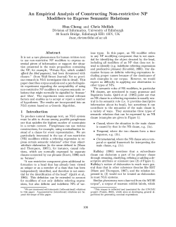 An Empirical Analysis of Constructing Non