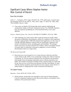 Significant Cases Where Stephen Hanlon Was Counsel of Record