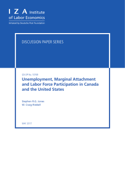 Unemployment, Marginal Attachment and Labor Force