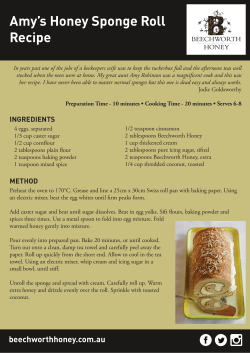 Amy`s Honey Sponge Roll Recipe