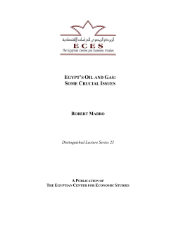 egypt`s oil and gas: some crucial issues