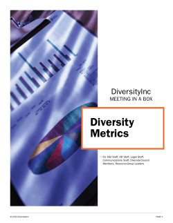 Diversity Metrics - DiversityInc Best Practices