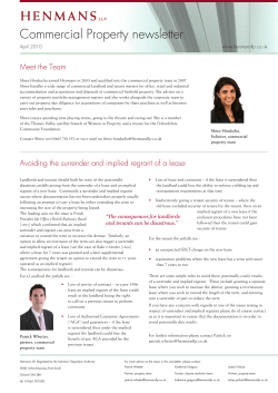 Commercial Property newsletter