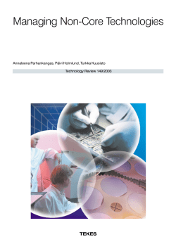 Managing Non-Core Technologies