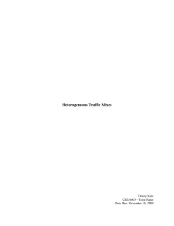 Heterogeneous Traffic Mixes