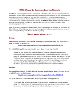 MERLOT Classics Awards