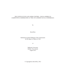 THE UNITED STATES AND ARMS CONTROL