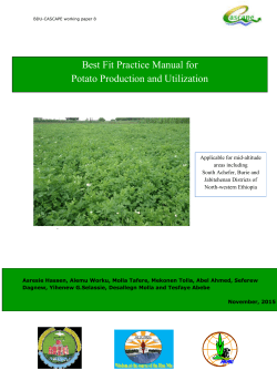 Potato produciton manual