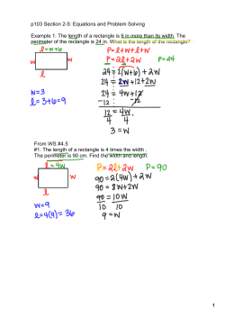 p103 Section 25: Equations and Problem Solving Example 1