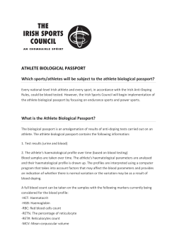 athlete biological passport