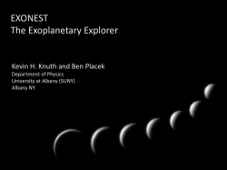EXONEST The Exoplanetary Explorer - Kevin H. Knuth