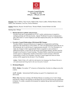 Minutes - LaGuardia Community College