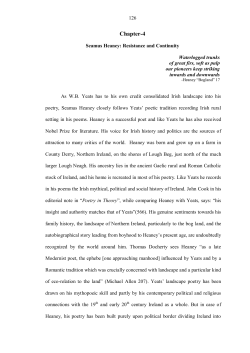 Seamus Heaney chapter