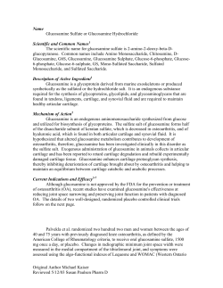Glucosamine - University of Colorado Denver