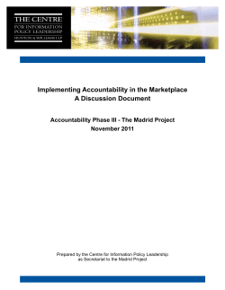 Implementing Accountability in the Marketplace