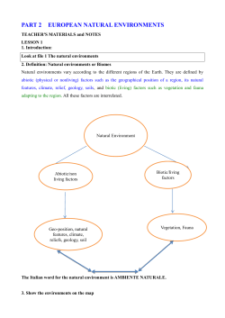 part 2 european natural environments